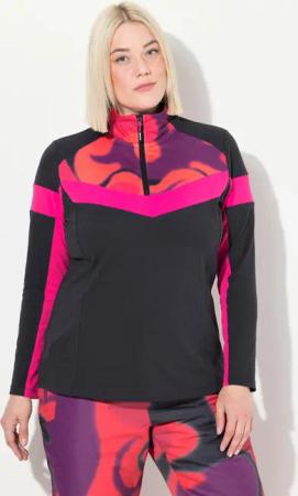 Damen Funktions-Troyer Slim Troyerkragen Langarm recycelt