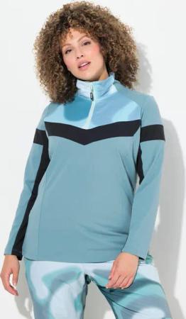 Damen Funktions-Troyer Slim Troyerkragen Langarm recycelt