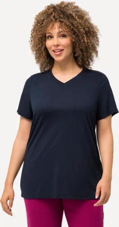 Damen Funktionsshirt antibakteriell V-Ausschnitt Halbarm