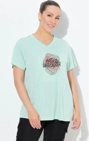 Damen Funktionsshirt antibakteriell V-Ausschnitt Halbarm