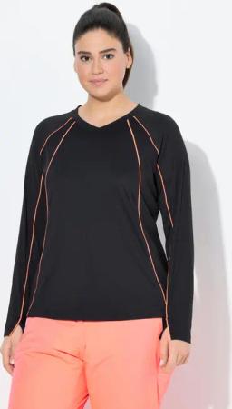 Damen Funktionsshirt LSF 50+ Slim V-Ausschnitt Langarm