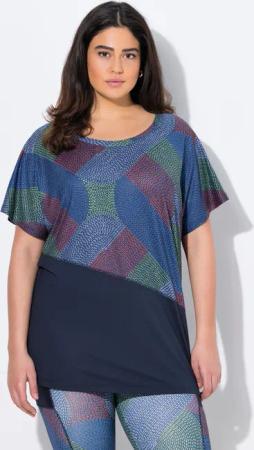 Damen Funktionsshirt oversized Halbarm recycelt