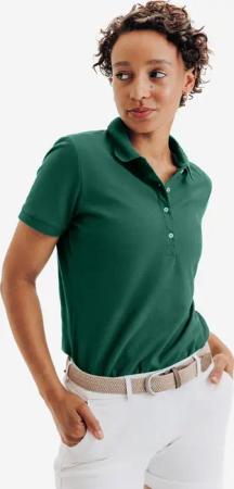 Damen Golf Poloshirt kurzarm - MW500 grün
