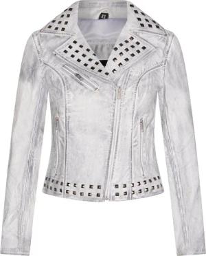 Damen Gothic Biker-Lederjacke mit Nieten-Bilbao