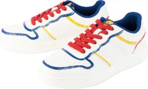 Damen Herren Sneaker Lidl (weiß/bunt, 39)