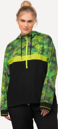 Damen Hoodie schnelltrocknend Kapuze Tunnelzug Langarm