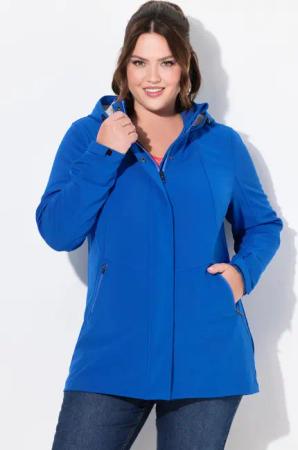 Damen HYPRAR Softshell-Longjacke wasserdicht A-Linie Kapuze