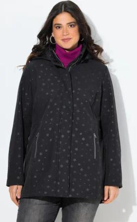 Damen HYPRAR Softshelljacke wasserabweisend Kapuze Saumschlitz