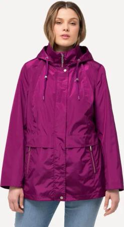 Damen HYPRAR Windbreaker-Jacke wasserabweisend Kapuze