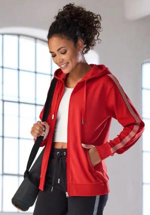 Damen Kapuzensweatjacke