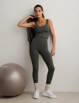 Damen Leggings Petite Feuchtigkeitsableitend Kniebeugensicher Efeugrün