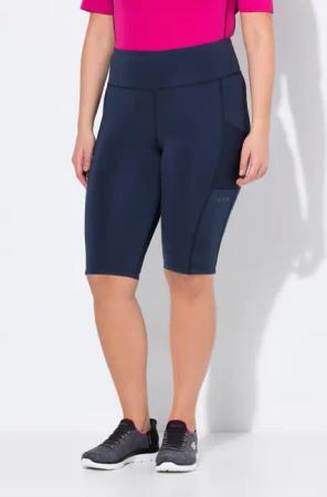 Damen Leggingshorts Elastikbund Mesh-Tasche recycelt