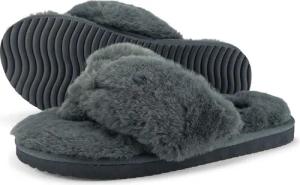 Damen original*fur 2 Sandalen Dunkelgrau