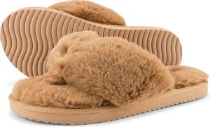 Damen original*fur 2 Sandalen Hellbraun