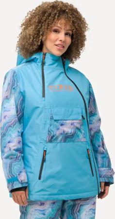 Damen Performance-Jacke Kapuze wasserdicht 2-Wege-Zipper