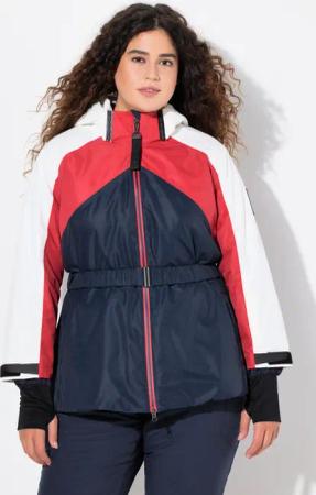 Damen Performance-Jacke wasserdicht 2-Wege-Zipper Daumenloch