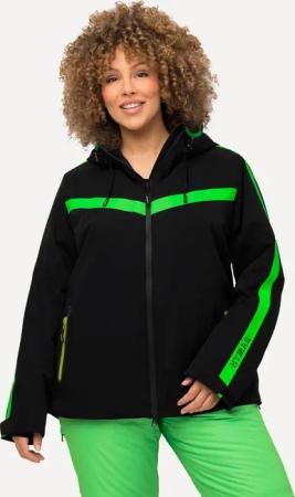Damen Performancejacke Stretch wasserdicht 2-Wege-Zipper Klettriegel