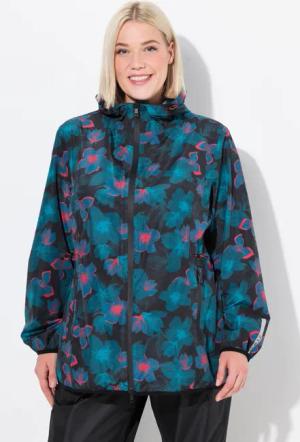 Damen Regenjacke leicht wasserdicht Kapuze Zipptaschen