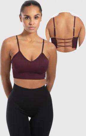 Damen Sport BH Alma Dunkel Lila