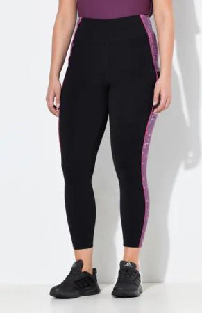 Damen Sport-Leggings Blüten schmales Bein Taschen recycelt
