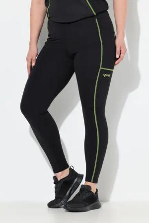 Damen Sport-Leggings Neon-Nähte Taschen recycelt