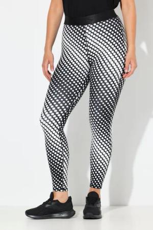 Damen Sport-Leggings Punkte schnelltrocknend Elastikbund