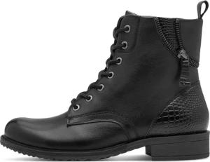Damen Stiefeletten Tamaris en cuir à lacets zippé