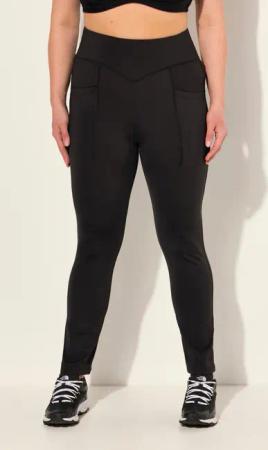 Damen Straight Leg-Sportleggings schnelltrocknend recycelt Taschen