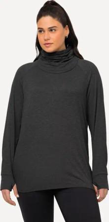 Damen Sweater Loop Rundhals Langarm extraweich Daumenloch