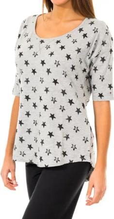 Damen T-Shirt mit 3/4-Ärmeln und Rundhalsausschnitt 1487903579