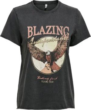 Damen-T-Shirt Only Lucy life Kurzärmelig western top boxs