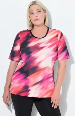 Damen T-Shirt Rücken-Cut-Out Rundhals Halbarm recycelt