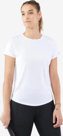 Damen T-Shirt Tennis Rundhals - Essentiel 100 weiss