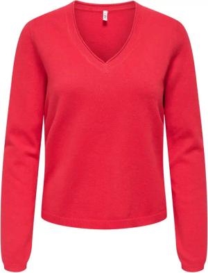 Damen V-Ausschnitt Pulli Only Loyal