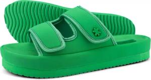 Damen velcro*flower Slides Garten Grün