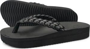 Damen wedgy*weave Zehentrenner Schwarz