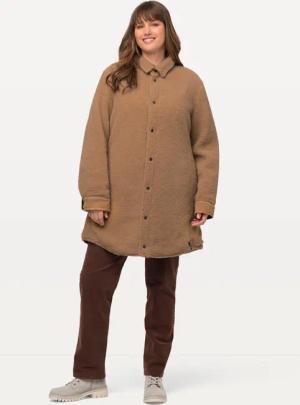 Damen Wendejacke Stepp/Teddy Hemdkragen Druckknöpfe