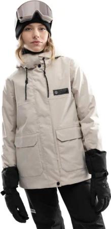 Damen Wintersport premium-snowboardjacke SRX Saslong Beige