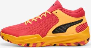 Damen/Herren Basketballschuhe - PUMA Court Pro rot/gelb