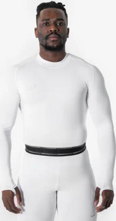 Damen/Herren Fußball Funktionsshirt langarm wärmend - Keepdry Club weiß