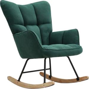 DARDVORLAG Schaukelstuhl mit stabilem Metallgestell und einem hochwertigen Schaukelstuhlgestell (1 St), mit rutschfestem Fusspolster und weicher Polsterung, 91 × 71 × 98.5 cm