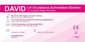 David Ovulationstest 50 x David Ovulationstest Streifen 20miu/ml LH