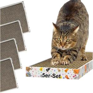 DecoHomeTextil Heimtextilmanufaktur Kratzbrett für Katzen, Kratzpappe Kratzmatte Krallenpflege