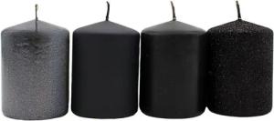 Dekohelden24 Stumpenkerze Adventskerzen, Stumpenkerzen, Adventskranzkerzen,Tischkerzen, cm.