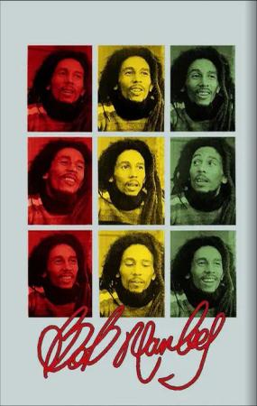 Dekospiegel KS197 Marley, Bob - Pop und Op Art - Bedruckter Spiegel