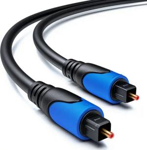deleyCON deleyCON 5m Toslink Kabel - Optisches Digital Audio Kabel - LWL SPDIF Optisches-Kabel