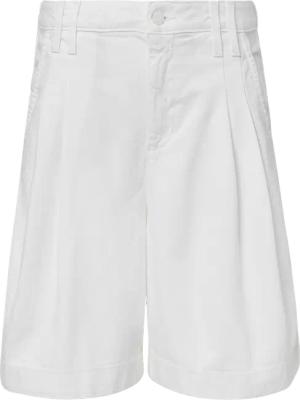 Denim-Bermuda mit Bundfalten