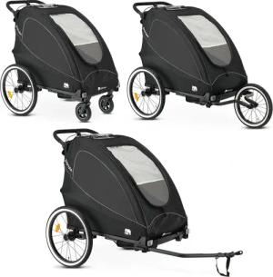 Deryan Luxe Bicycle Trailer - Kinderwagen und Laufkinderwagen - Schwarz