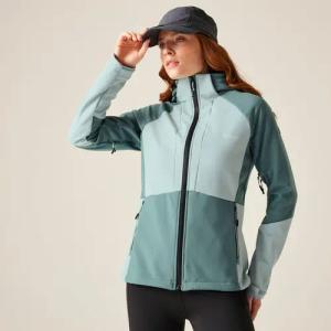 Desoto Wasserdichte Winddichte Softshell-Jacke mit Kapuze für Damen