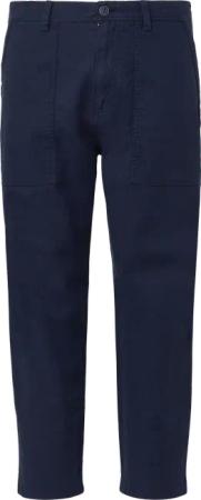 Detroit: Cropped-Hose aus Leinenmix im Relaxed Fit